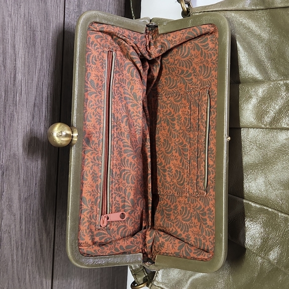 Hobo International Olive Green Leather Shoulder Bag - Picture 9 of 11